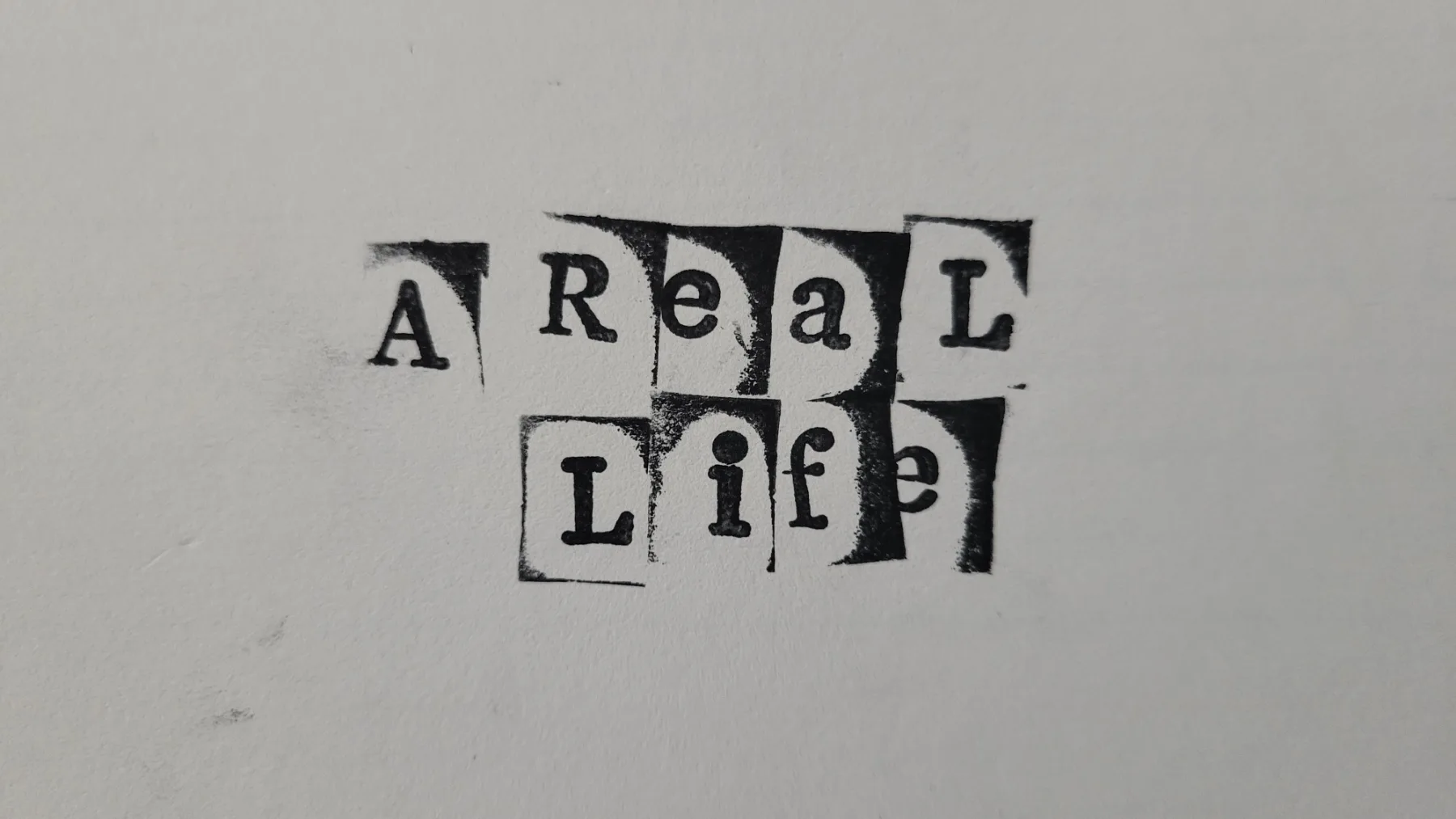 Physical Archive card for A Real Life